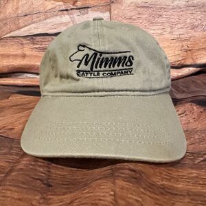 Mimms Cattle Company Men's Khaki Adjustable Strapback Baseball Hat Cap